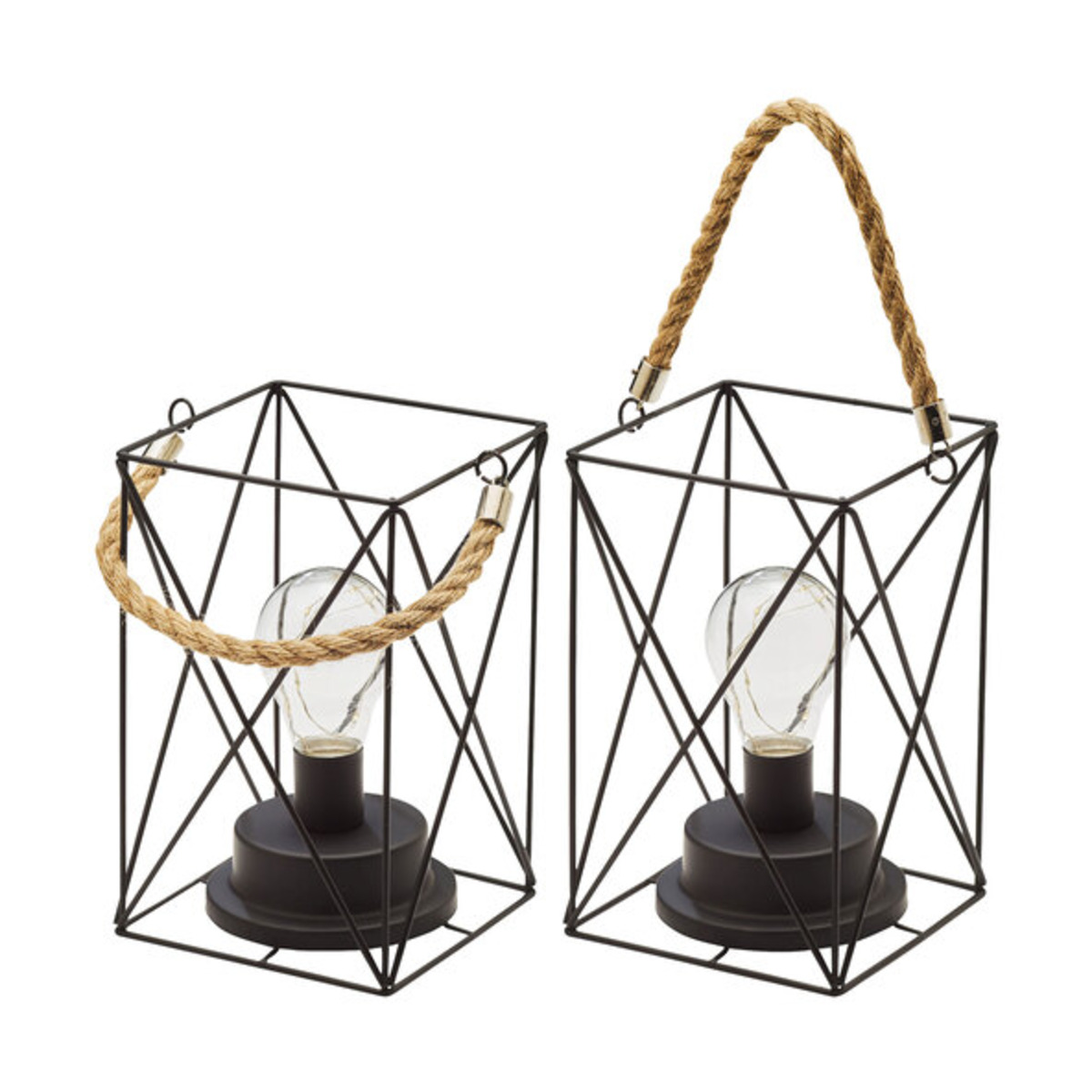 Bild 1 von Dekolampen im Industrie-Look, 2er Set, eckig/eckig