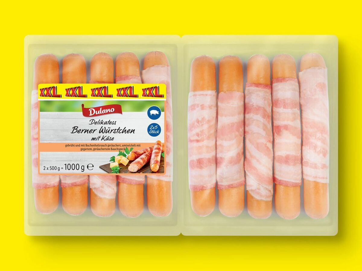 Bild 1 von Dulano Delikatess Berner Würstchen XXL, 
         1 kg