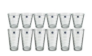 LEONARDO Becherset, 12-teilig  Onda transparent/klar Glas Gläser & Karaffen