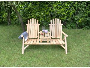 bellavista - Home&Garden® Gartenbank »bellavista Holzbank Timber«, mit integriertem Tisch, 153x85x101cm