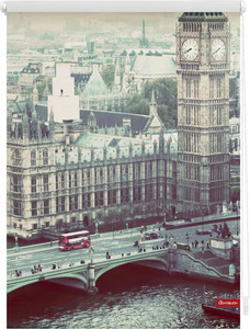 LICHTBLICK ORIGINAL Seitenzugrollo »Klemmfix Motiv London Westminster«, Lichtschutz, ohne Bohren, freihängend, bedruckt