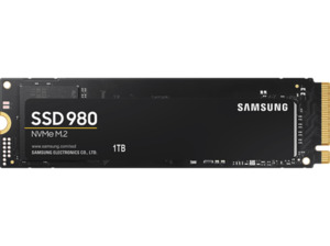 SAMSUNG 980 Festplatte Retail, 1 TB SSD M.2 via NVMe, intern