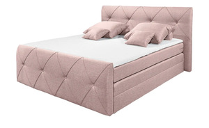 meinBett Boxspringbett rosa/pink Maße (cm): B: 200 H: 114 Schlafzimmermöbel