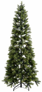Creativ deco Künstlicher Weihnachtsbaum, in schlanker Form, mit LED-Lichterkette