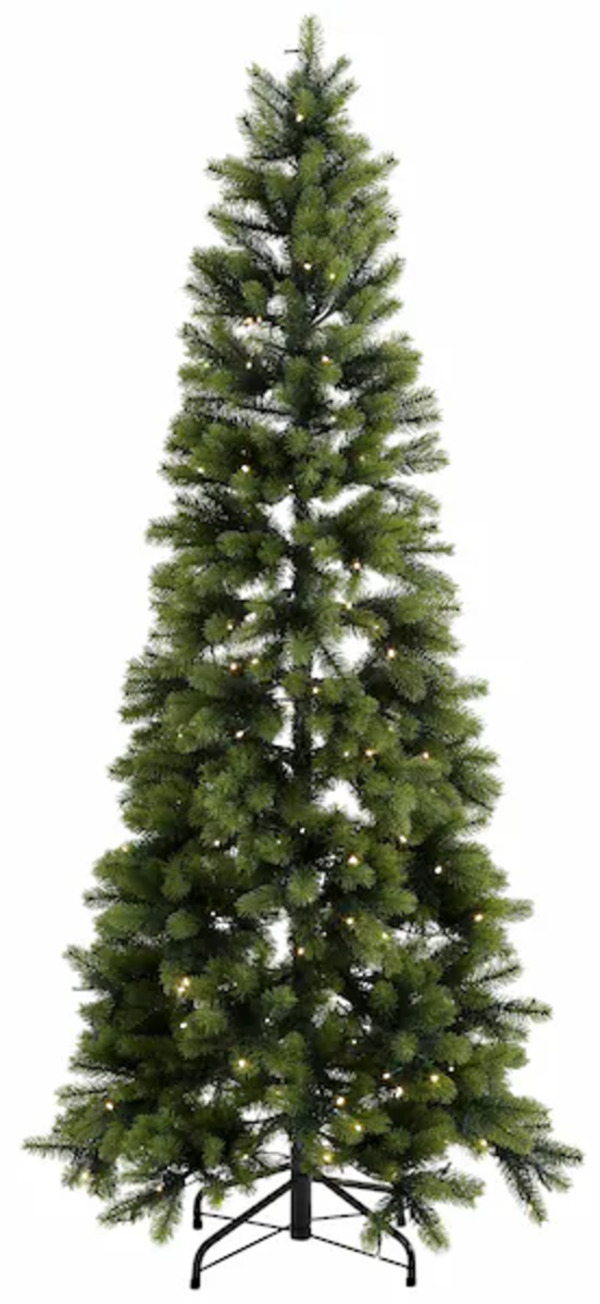 Bild 1 von Creativ deco Künstlicher Weihnachtsbaum, in schlanker Form, mit LED-Lichterkette