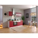 Bild 1 von Respekta Küchenzeile KB220WRC 220 cm Weiß - Rot