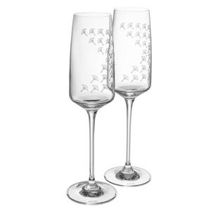 Joop! Champagnerglas Faded Cornflower  Glas  2-teilig