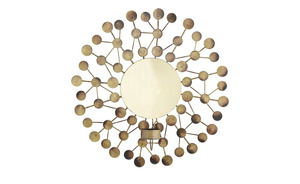 Wanddekoration mit Teelichthalter gold Metall Maße (cm): H: 7,5  Ø: [32.5] Dekoration
