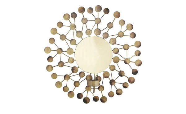 Bild 1 von Wanddekoration mit Teelichthalter gold Metall Maße (cm): H: 7,5  Ø: [32.5] Dekoration