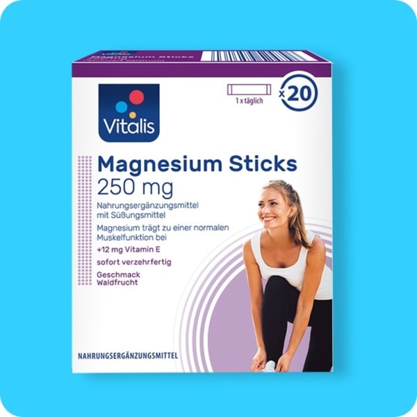 Bild 1 von VITALIS Magnesium Sticks¹, Waldfrucht- oder Limettengeschmack