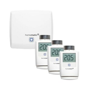 Homematic IP Starter Set "Heizen" - 3 x Thermostat HMIP-eTRV/2 & Access Point