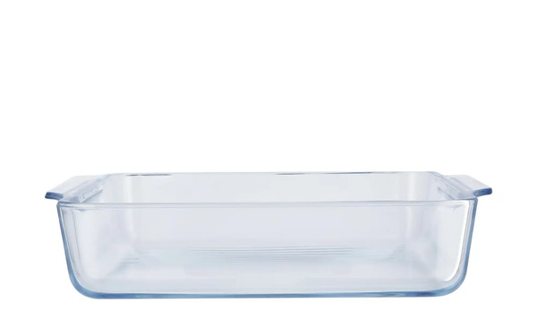 Bild 1 von KHG Auflaufform mit Griffen 1,5 l transparent/klar Borosilikatglas Maße (cm): B: 20 H: 5 Küchenzubehör