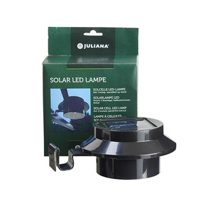 Juliana LED-Solar-Lampe für Gewächshäuser schwarz