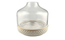 Bild 1 von Vase mit Steinboden transparent/klar Glas , Steingut Maße (cm): H: 22  Ø: [22.5] Dekoration