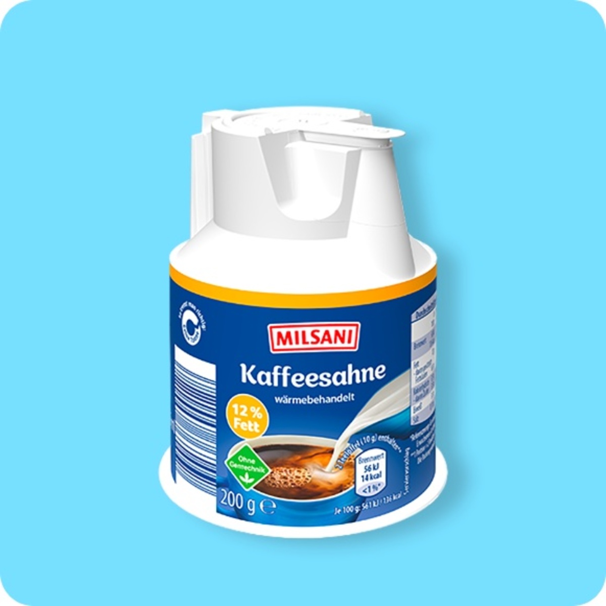 Bild 1 von MILSANI Kaffeesahne, 12 % Fett