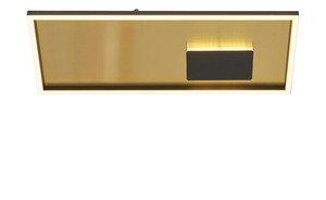 LED-Deckenleuchte, schwarz/goldfarben rechteckig