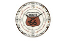 Bild 1 von Wanduhr "Route 66" beige Ø: [58.0] Dekoration