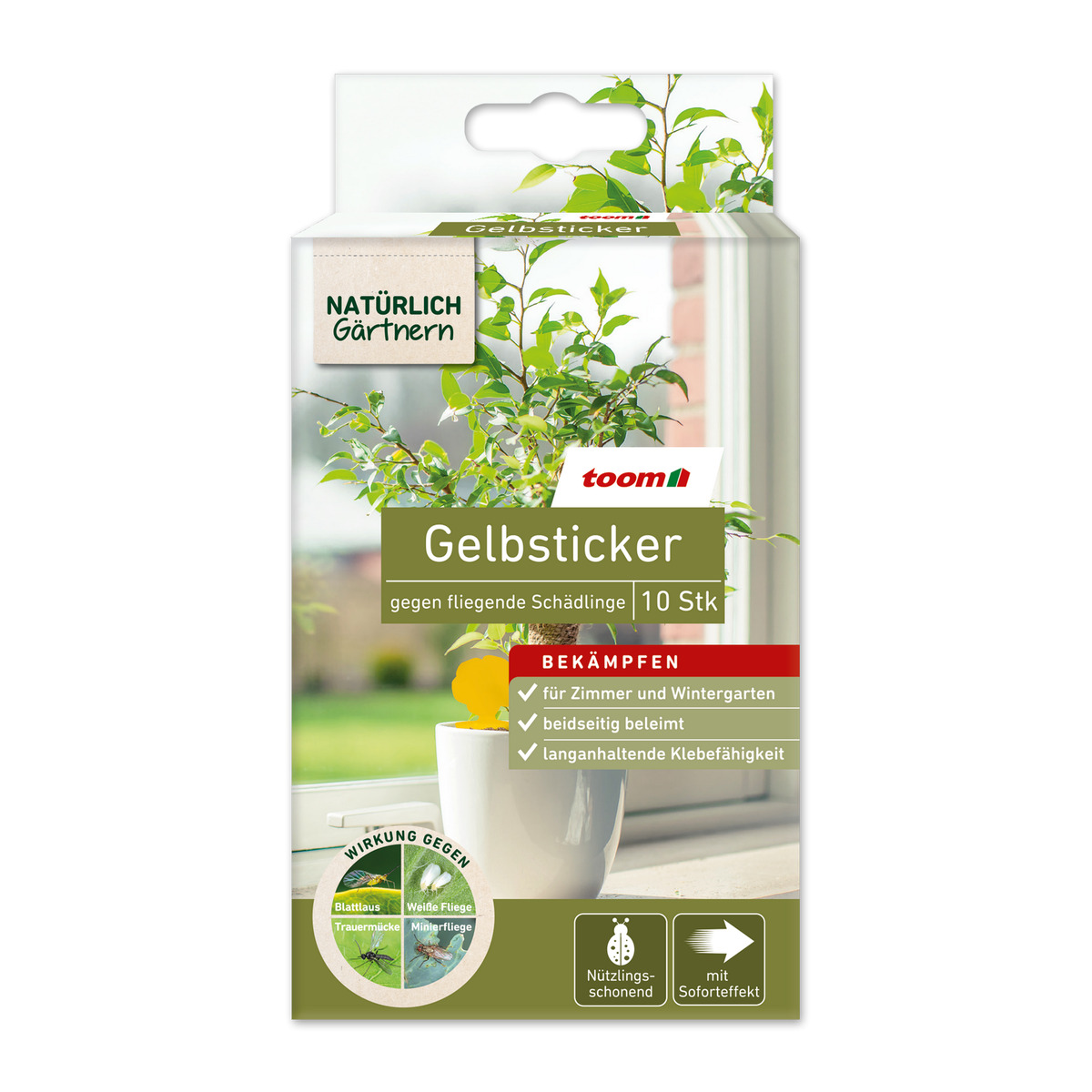 Bild 1 von Gelbsticker 'Natürlich Gärtnern' 10 Stück