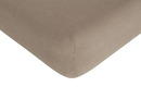 Bild 1 von Flanell Spannbetttuch braun 100 % Baumwolle Maße (cm): B: 100 Bettwaren