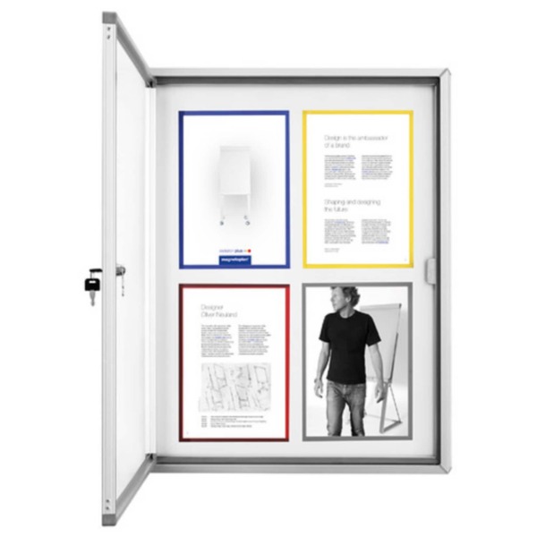 Bild 1 von magnetoplan Schaukasten CC Außenbereich mit Sicherheitsglas, magnetisch 6x A4