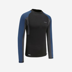 UV-Shirt langarm UV-Top 500 Surfen Herren schwarz