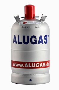 Tyczka Propan Alugas 11 kg grau Füllung ohne Flasche nur Füllung (ohne Flasche)