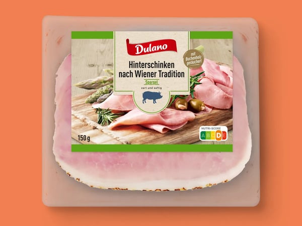 Bild 1 von Dulano Hinterschinken nach Wiener Tradition Spargel, 
         150 g