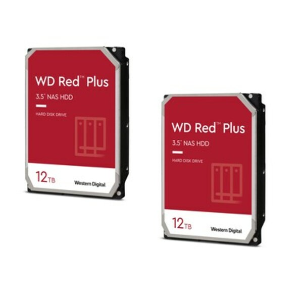 Bild 1 von WD Red Plus 2er Set WD120EFBX - 12 TB 7200 rpm 256 MB 3,5 Zoll SATA 6 Gbit/s