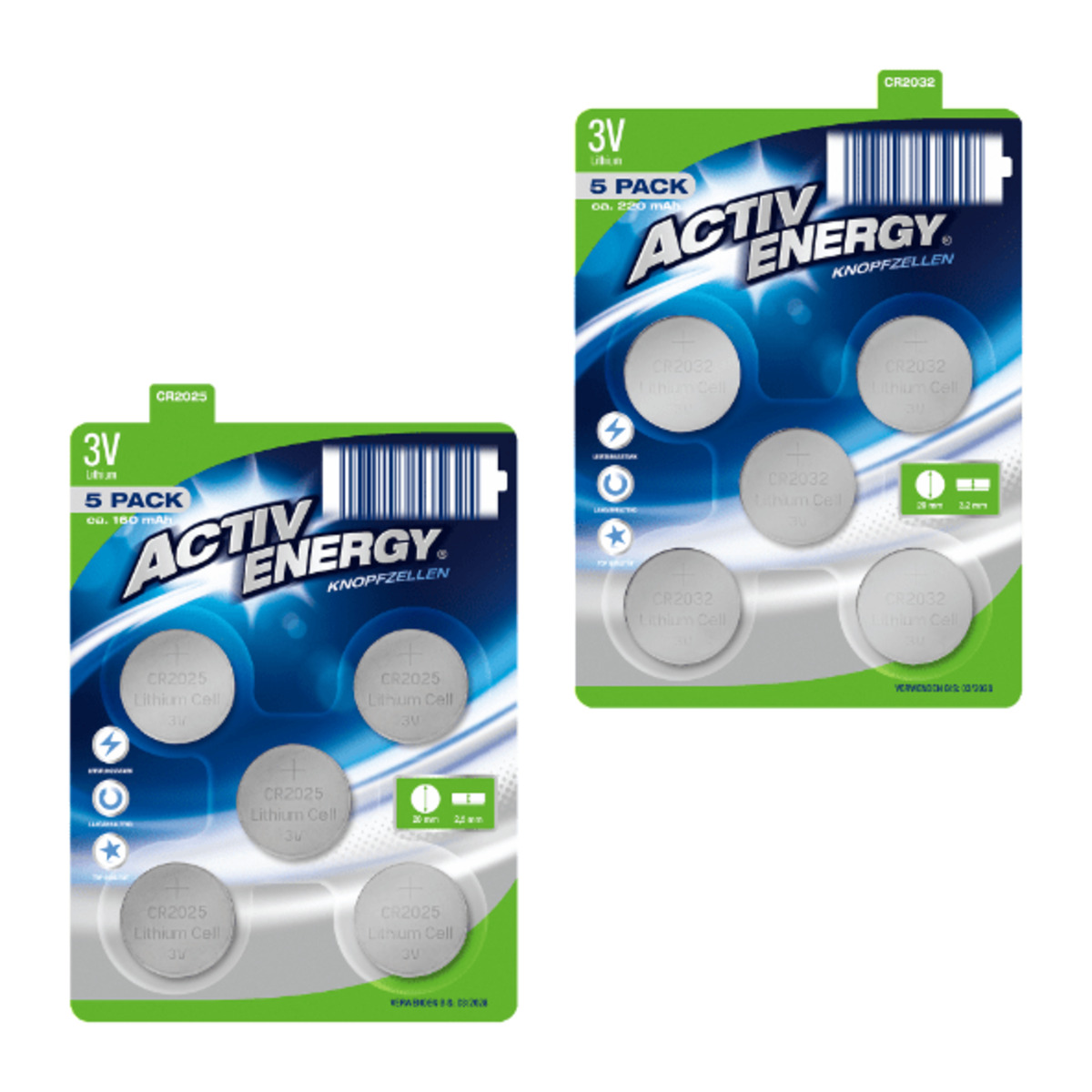 Bild 1 von ACTIV ENERGY Knopfzellen