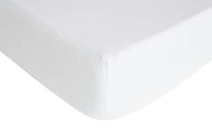 Flanell Spannbetttuch weiß 100 % Baumwolle Maße (cm): B: 150 Bettwaren