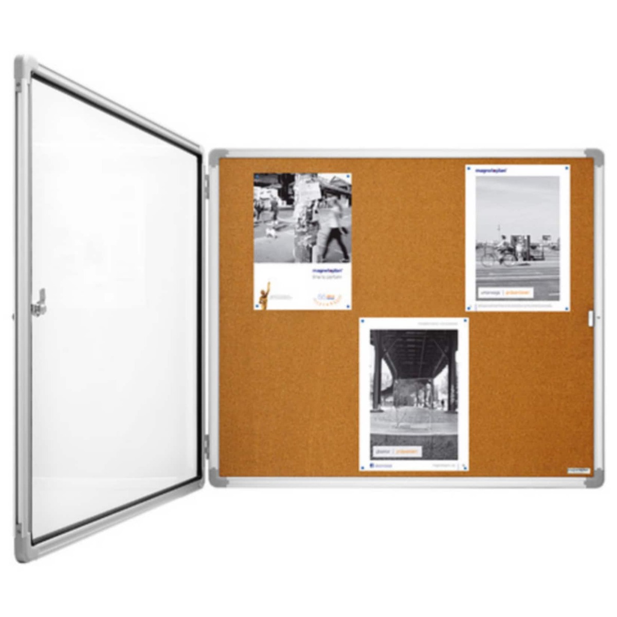 Bild 1 von magnetoplan Schaukästen SP Innenbereich Kork 9x A4