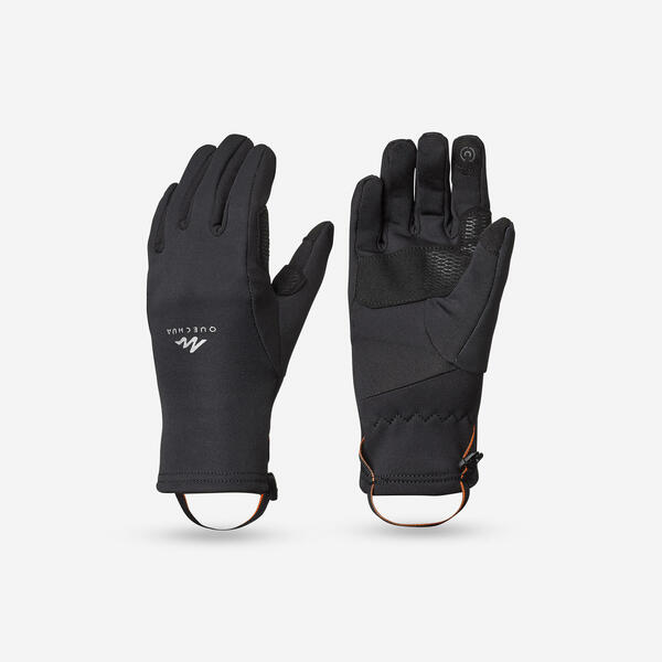 Bild 1 von Handschuhe Winterwandern SH500 Stretch touchscreenfähig Kinder 6–14 J. schwarz