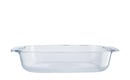 Bild 1 von KHG Auflaufform mit Griffen 2,0 l transparent/klar Borosilikatglas Maße (cm): B: 19,8 H: 6,2 Küchenzubehör