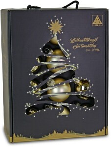 RIFFELMACHER & WEINBERGER Weihnachtsbaumkugel, (Set, 24 St.), Ø ca. 6 cm, aus Glas, mit praktischer Aufbewahrungsbox
