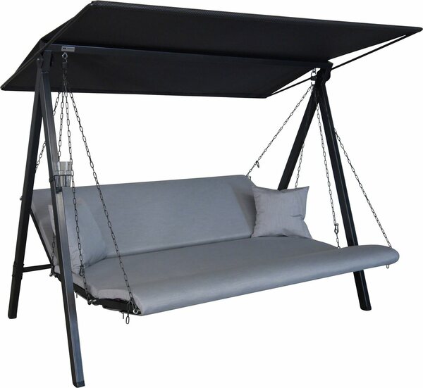 Bild 1 von Angerer Freizeitmöbel Hollywoodschaukel »Lounge Zip granit«, 3-Sitzer, Bettfunktion, wetterfest