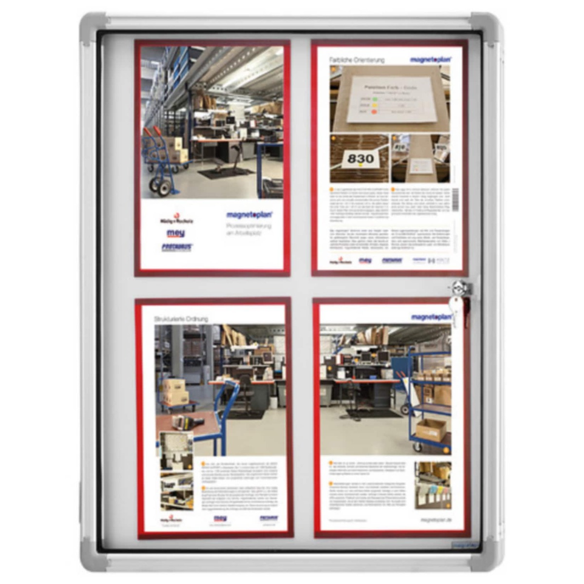 Bild 1 von magnetoplan Schaukasten SP innenbereich magnetisch 4x A4