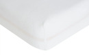 Bild 1 von Flanell Spannbetttuch weiß 100 % Baumwolle Maße (cm): B: 180 Bettwaren