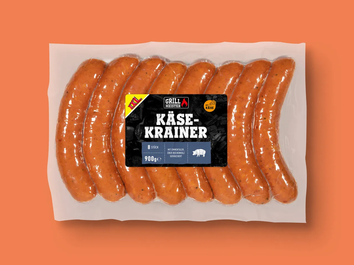 Bild 1 von Grillmeister Käsekrainer XXL, 
         900 g
