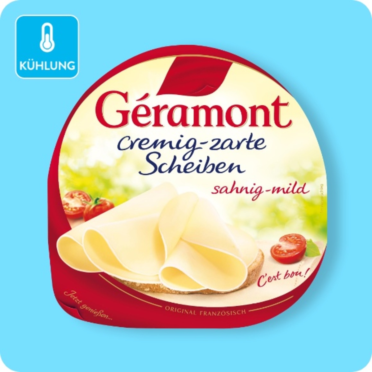 Bild 1 von GÉRAMONT Original französischer Weichkäse, Mix in Scheiben sahnig-mild