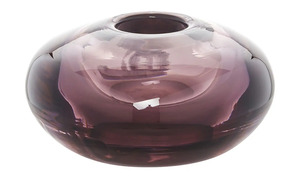 Peill+Putzler Vase lila/violett Glas  Maße (cm): H: 7,5  Ø: [14.0] Dekoration