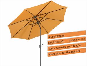 Schneider Sonnenschirm Harlem mandarine, Ø 270 cm