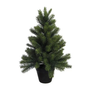 Creativ deco Künstlicher Weihnachtsbaum, mit schwarzem Kunststoff-Topf