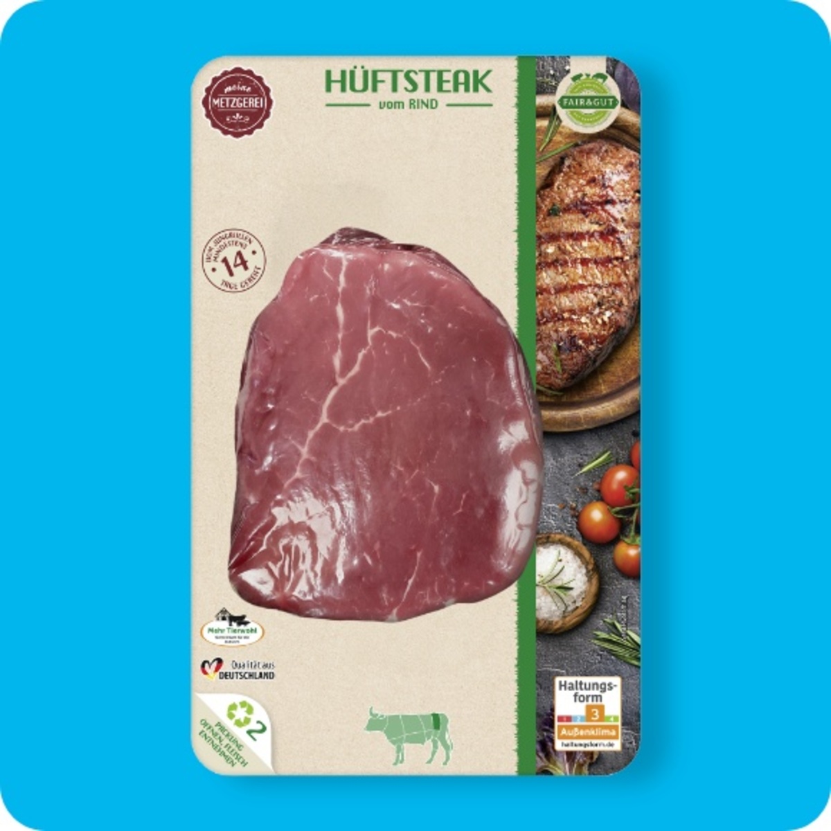 Bild 1 von FAIR & GUT Hüftsteaks, Vom Rind