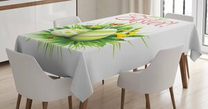 Abakuhaus Tischdecke »Farbfest Waschbar Für den Außen Bereich geeignet Klare Farben«, Ostern Spring Season Laub