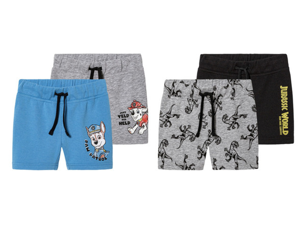 Bild 1 von Kleinkinder Sweatshorts, 2 Stück, mit Baumwolle