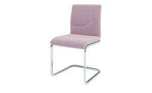 JOOP! Samt-Schwingstuhl  Straps rosa/pink Maße (cm): B: 48 H: 92 T: 57 Stühle