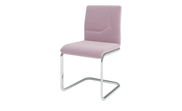 Bild 1 von JOOP! Samt-Schwingstuhl  Straps rosa/pink Maße (cm): B: 48 H: 92 T: 57 Stühle