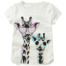 Bild 1 von Mädchen T-Shirt mit Giraffen-Print WEISS / GRAU