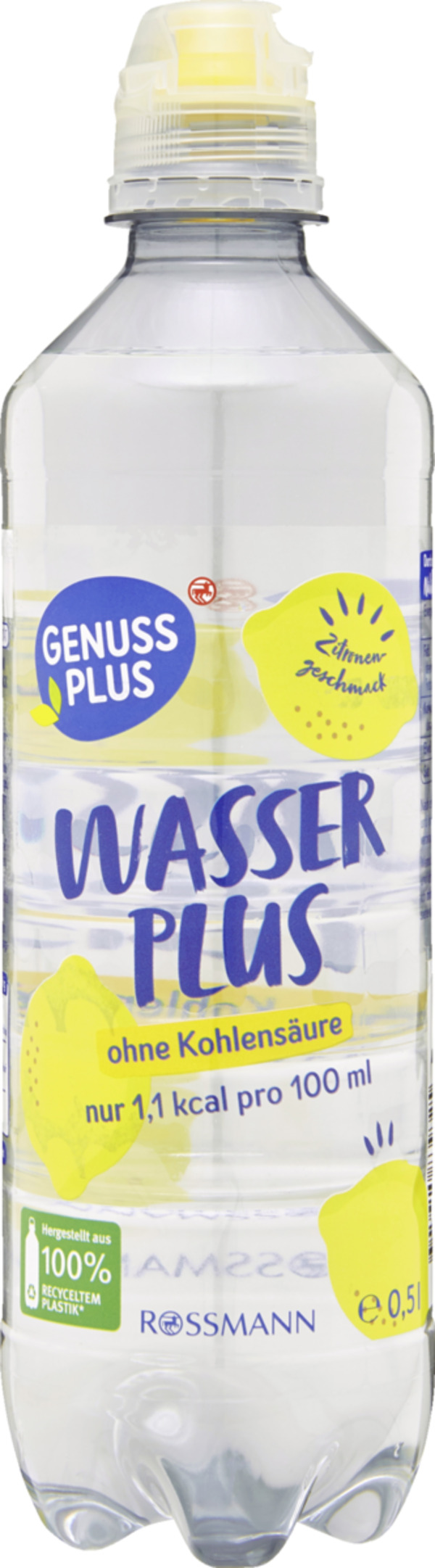 Bild 1 von GENUSS PLUS WasserPlus Zitronengeschmack 0,5 l still
