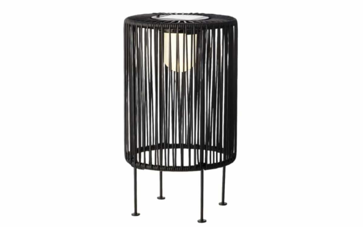 Bild 1 von LED Solar Tischleuchte Wicker, Korbgeflecht, schwarz